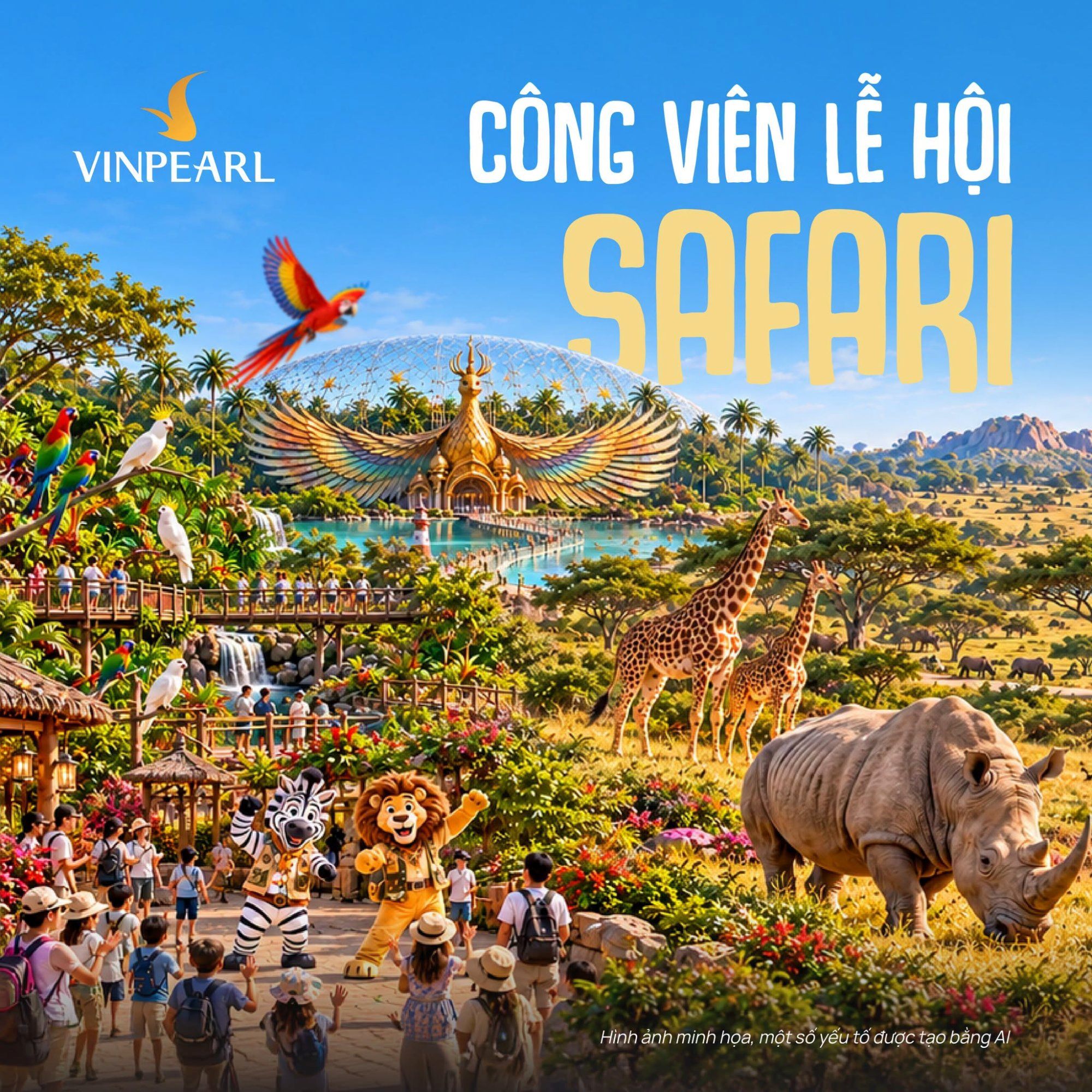 Safari VinWonders Cần Giờ: 8.000 cá thể, 212 loài bên thềm Vịnh Tiên