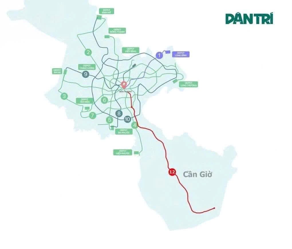 Metro Bến Thành – Cần Giờ: 6 điểm ga đáng chú ý và tác động tới đô thị phía Nam TP.HCM