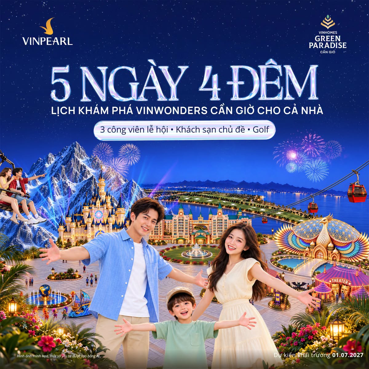 Lịch trình 5 ngày 4 đêm tại Vinpearl Cần Giờ cho cả gia đình