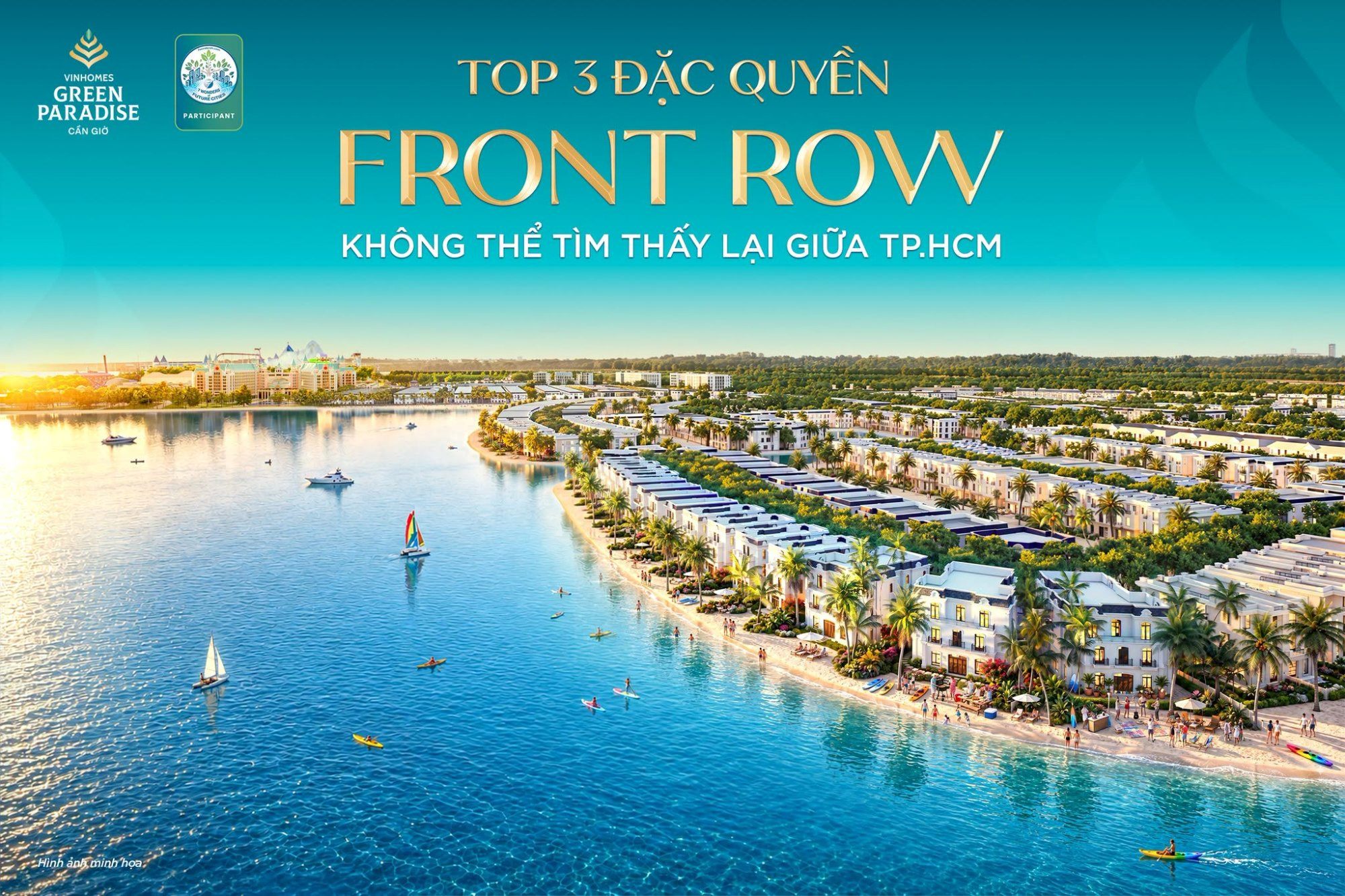 3 đặc quyền của tài sản front-row tại Vinhomes Green Paradise