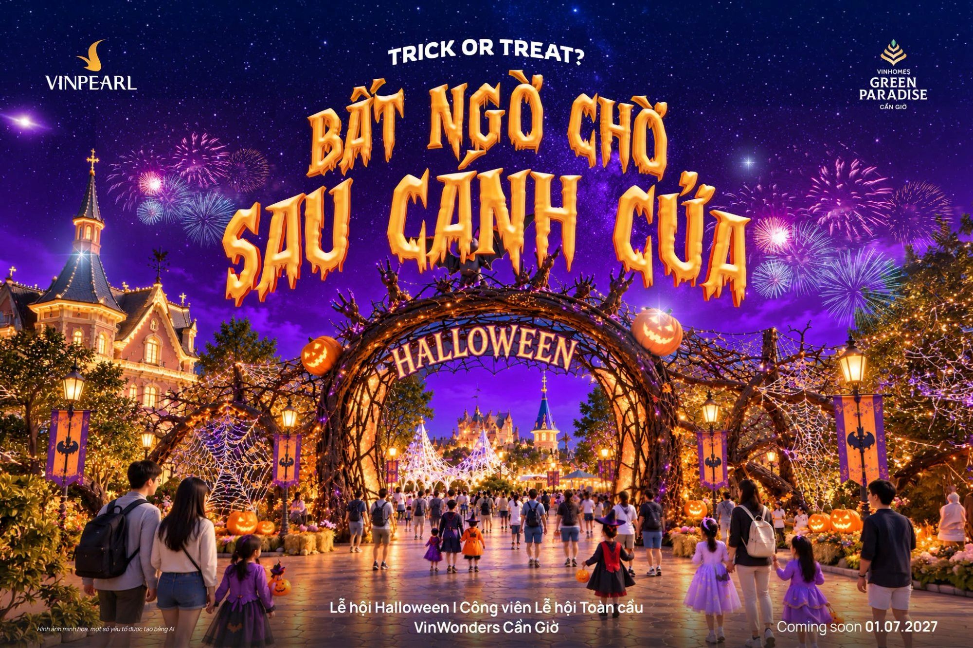 Thế giới Halloween tại VinWonders Cần Giờ: mùa hội quanh năm