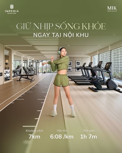 Phòng gym Imperia Sensa Park: biến cảm hứng sống khỏe thành thói quen