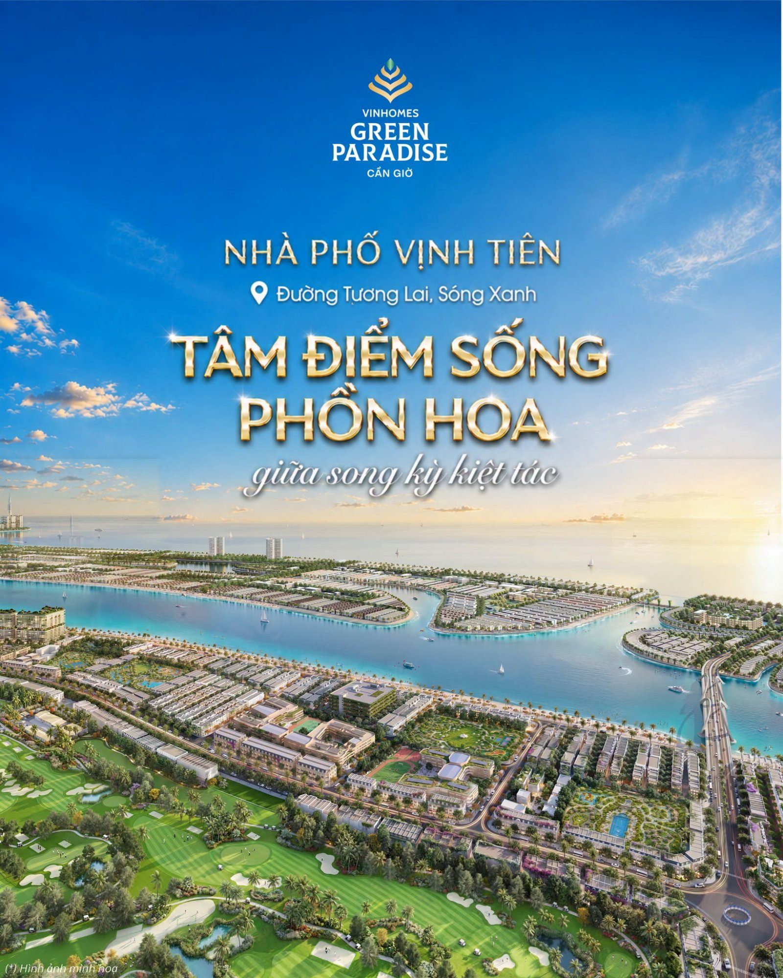 Nhà phố Vịnh Tiên – Tâm điểm sống phồn hoa giữa "song kỳ kiệt tác" Paradise Lagoon và bộ đôi sân golf