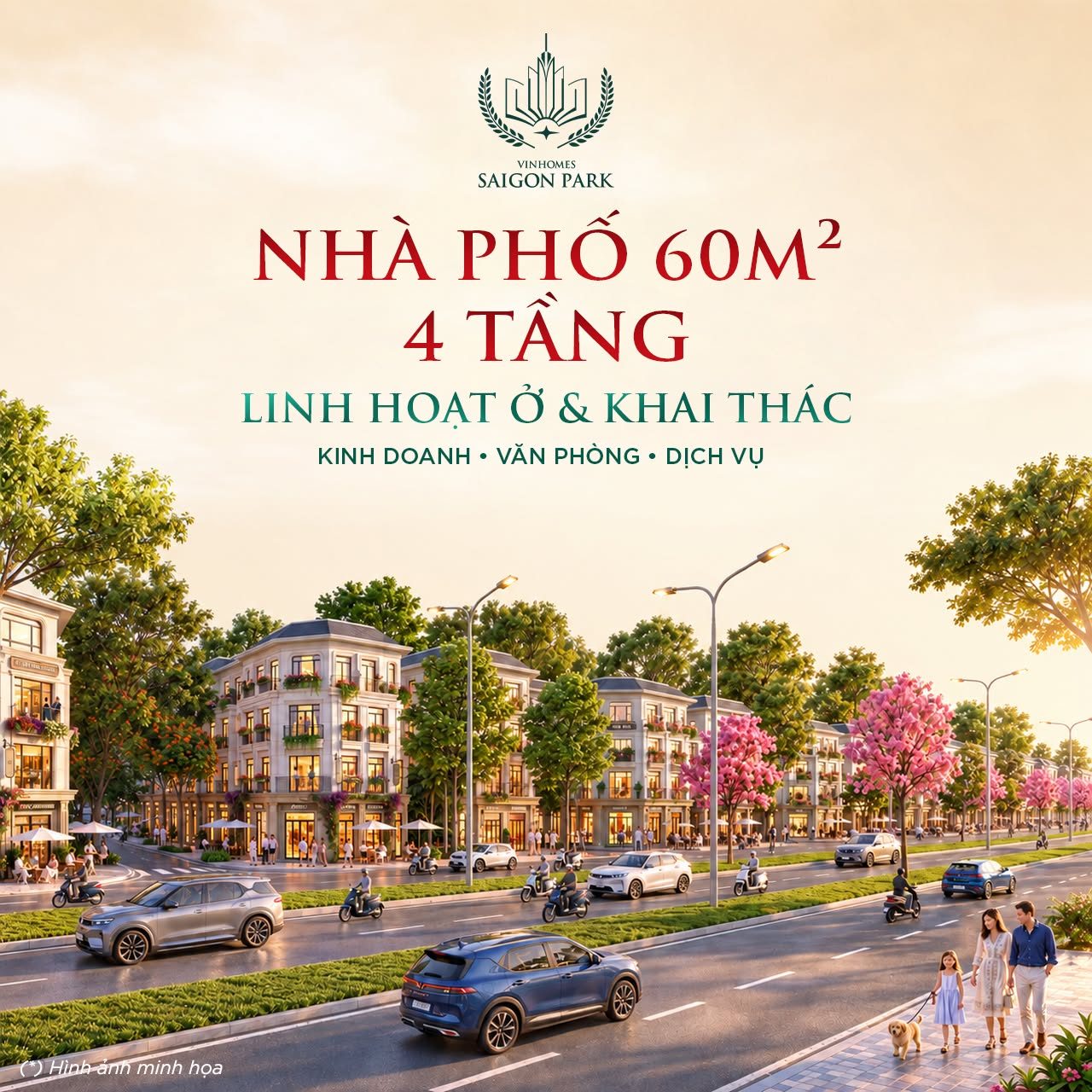 Nhà phố 4 tầng tại Ivy Park