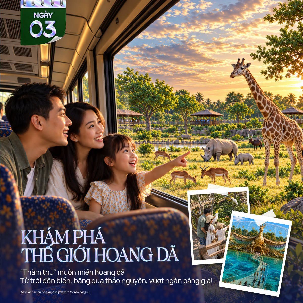 Ngày 3 – Thế giới hoang dã – Vinhomes Green Paradise