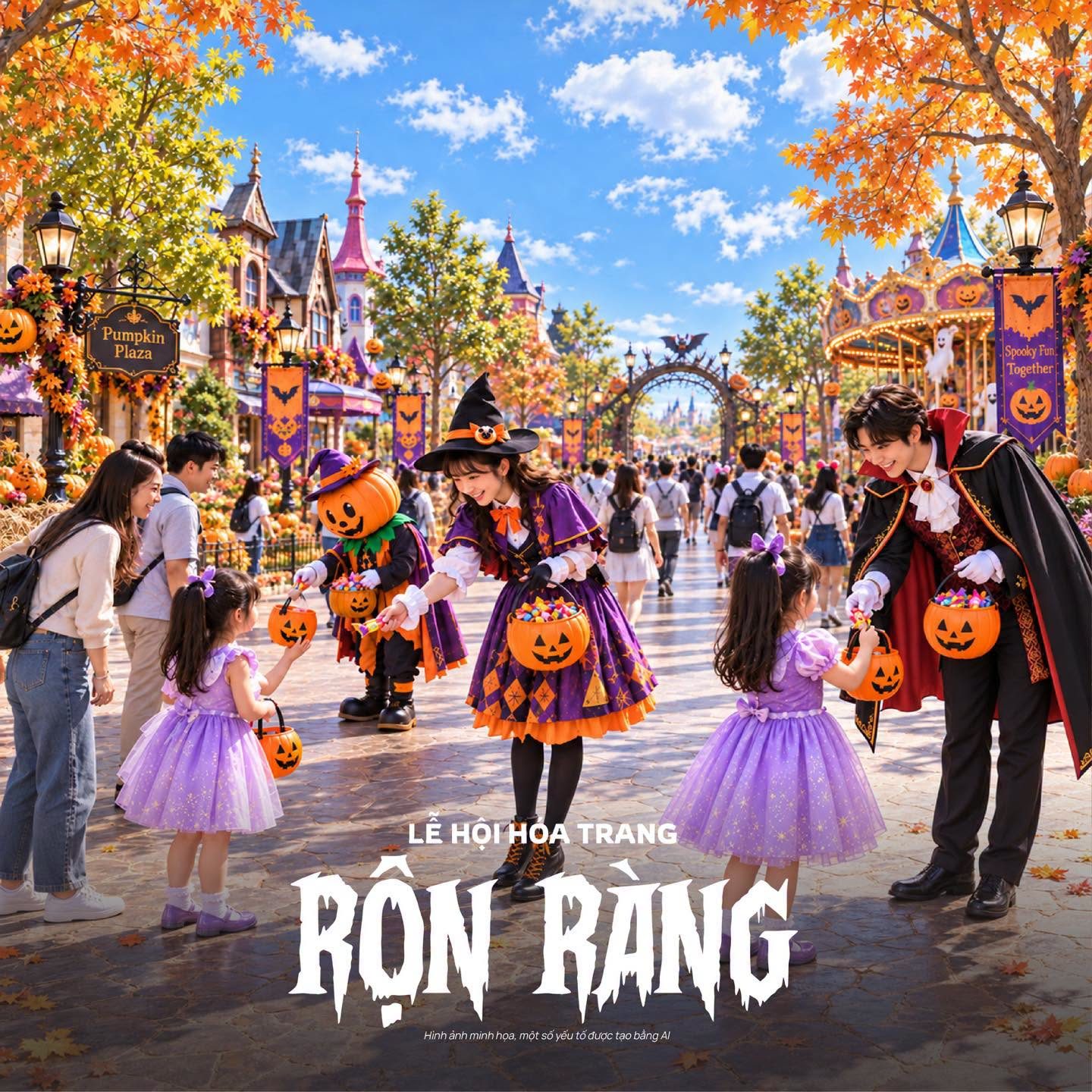 Phố hội hóa trang Halloween – Vinhomes Green Paradise