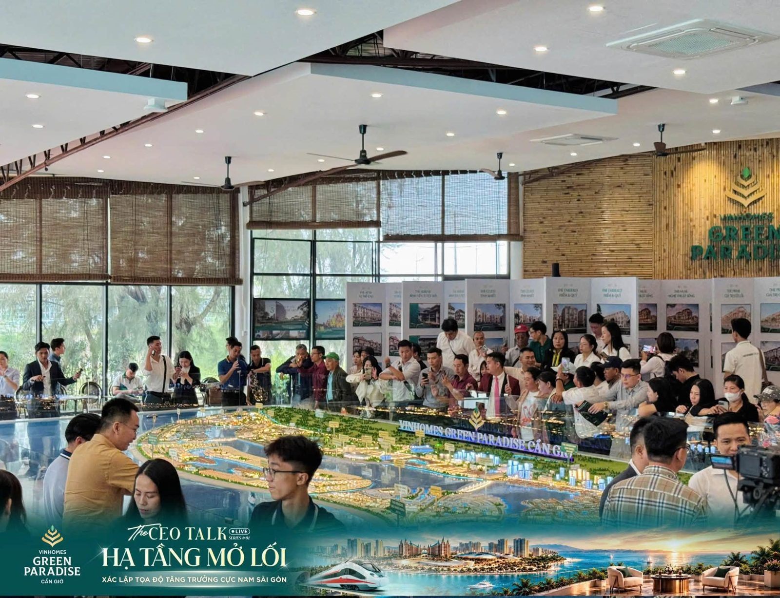 Không khí sự kiện tại văn phòng dự án – Vinhomes Green Paradise