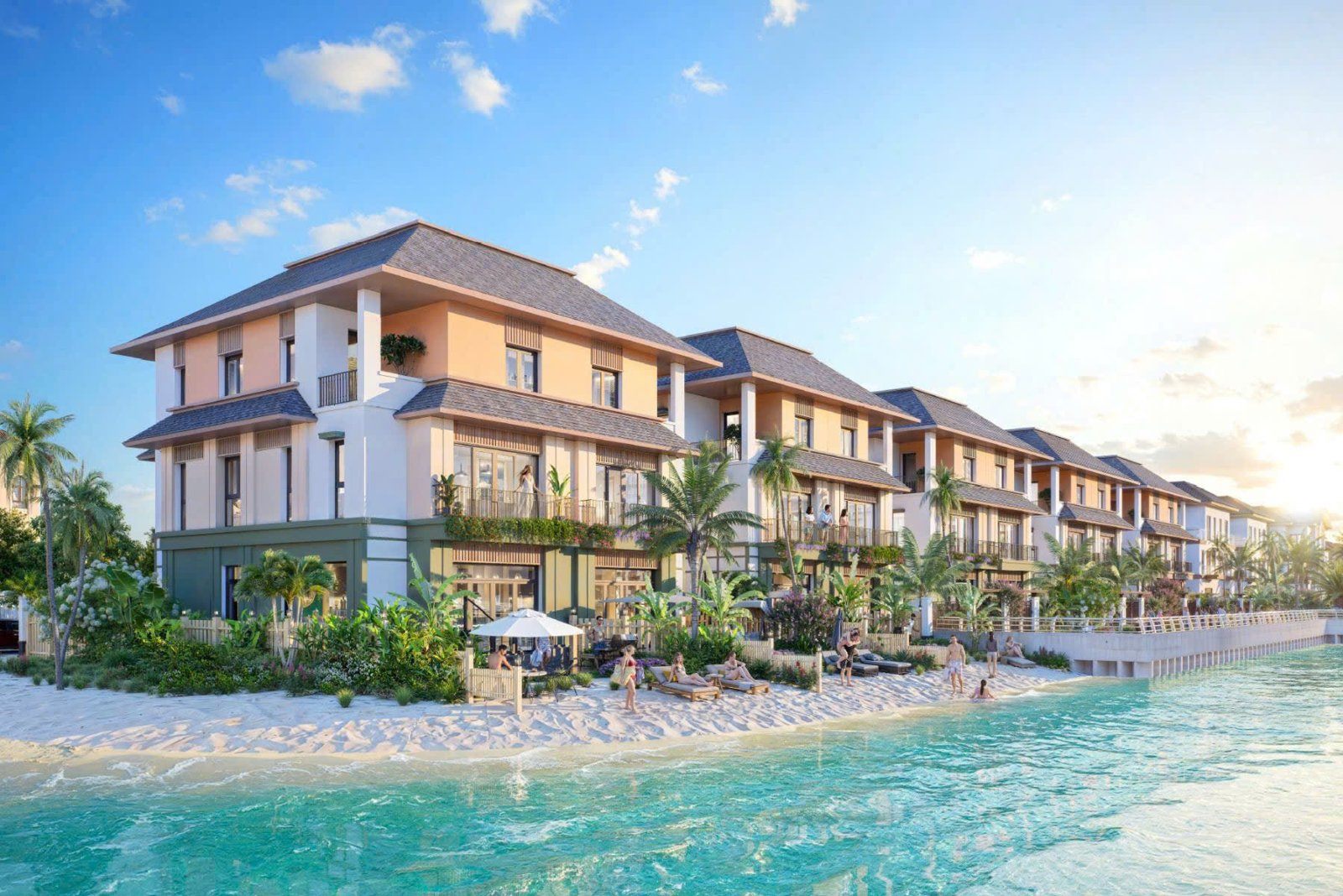 Biệt thự ven biển hồ tại Vịnh Tiên