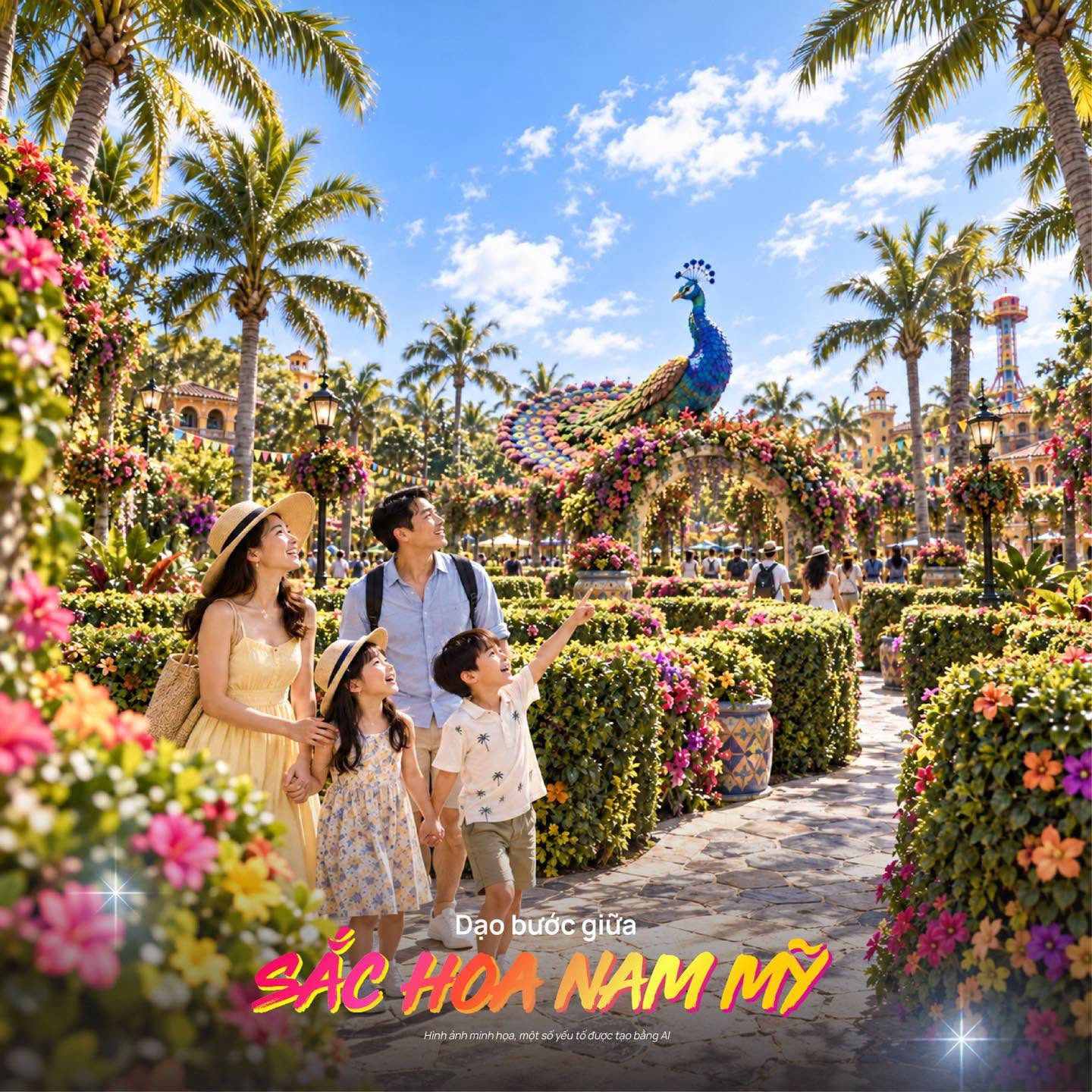 Phố hoa Carnival tại VinWonders Cần Giờ – Vinhomes Green Paradise