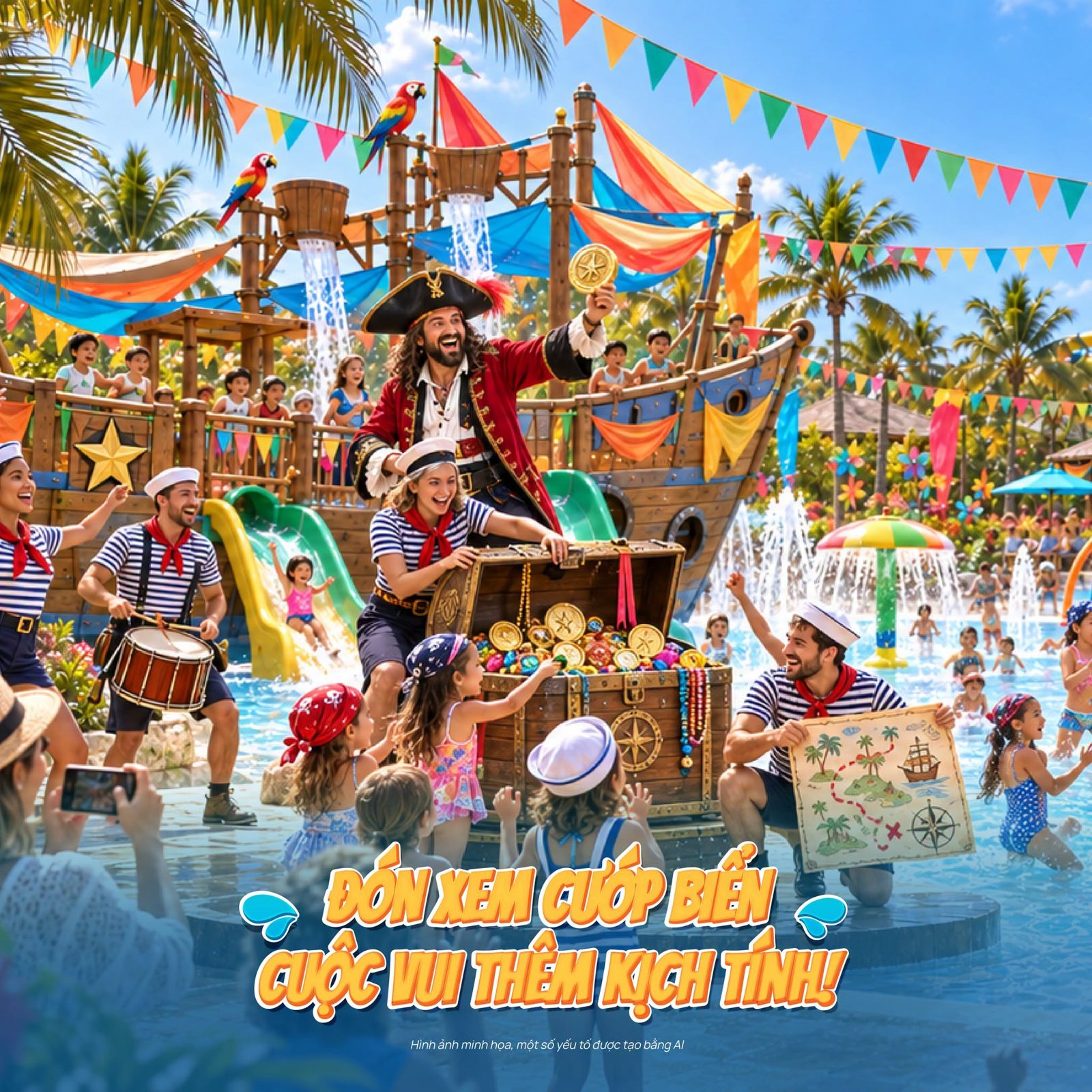 Show Cướp biển Caribbean – Vinhomes Green Paradise