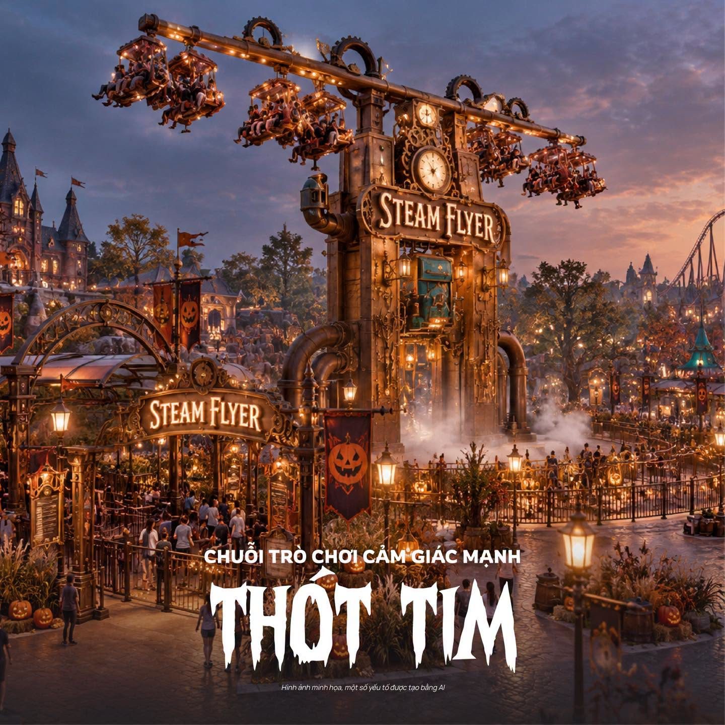 Trò chơi Steam Flyer – Vinhomes Green Paradise