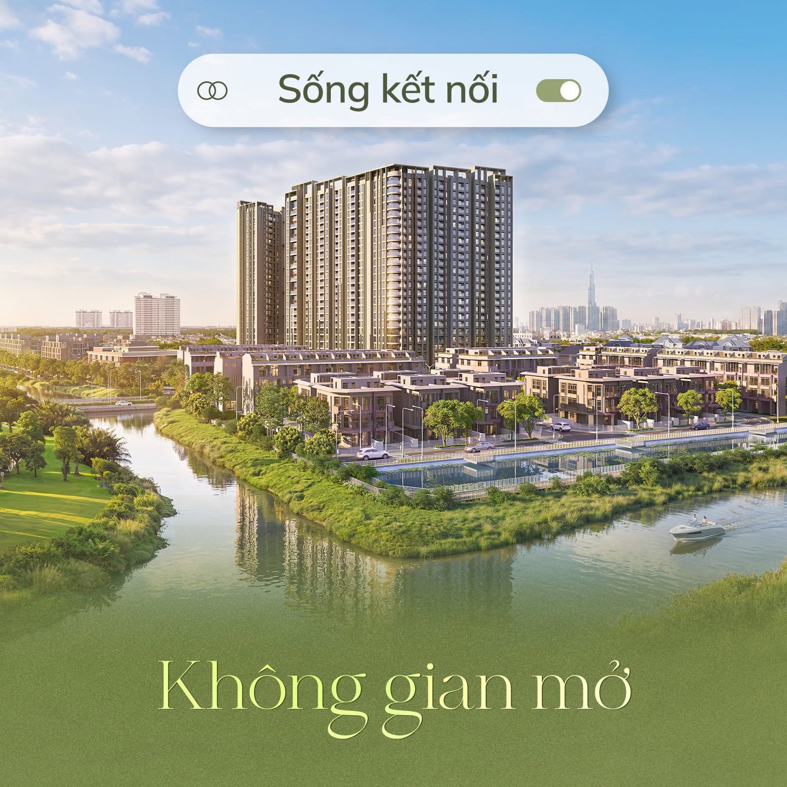 Không gian mở ven sông