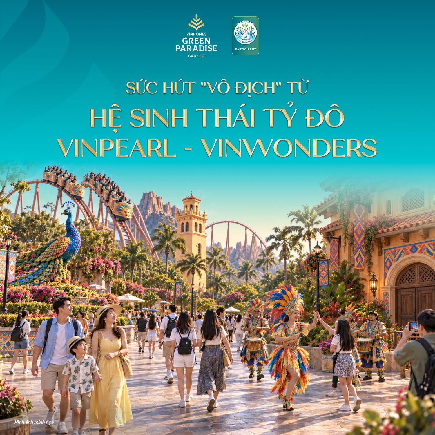 Hệ sinh thái Vinpearl – VinWonders Cần Giờ – Vinhomes Green Paradise