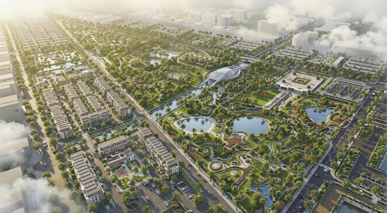 Phối cảnh Vinhomes Saigon Park nhìn từ trên cao