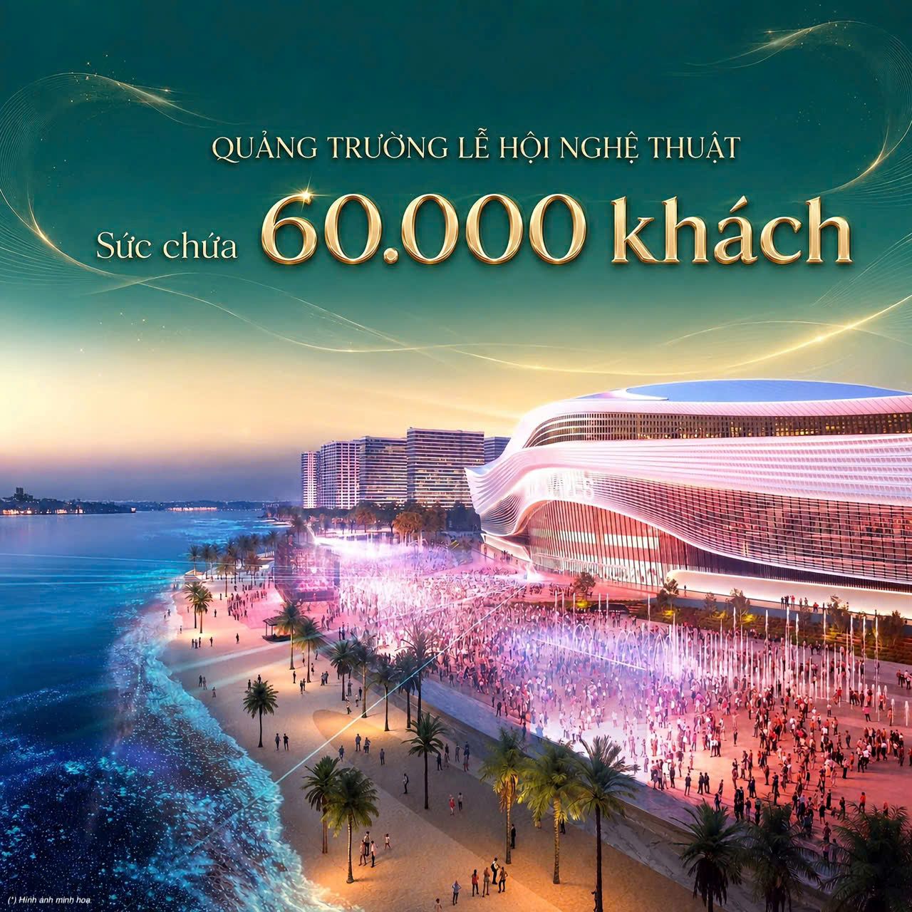 Quảng trường lễ hộ 60.000 khách