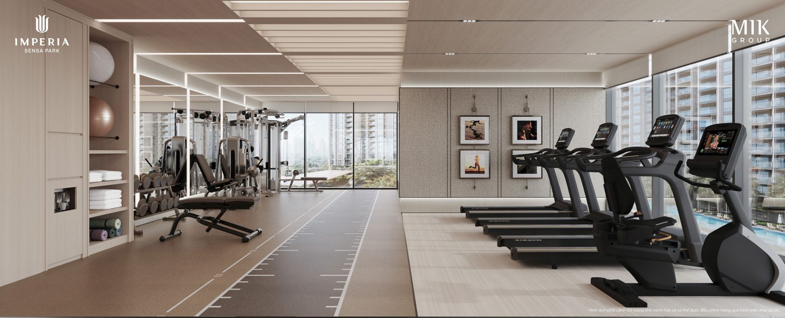 Phòng gym tại Imperia Sensa Park