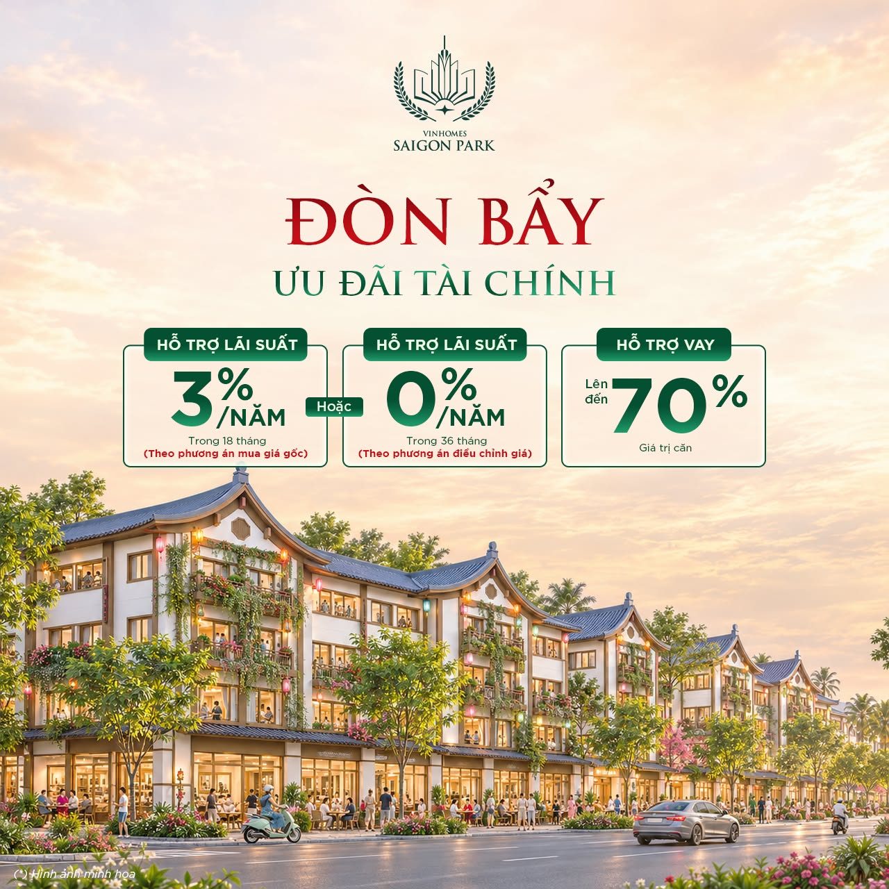Phương án vay đến 70%, lãi 3% hoặc 0%