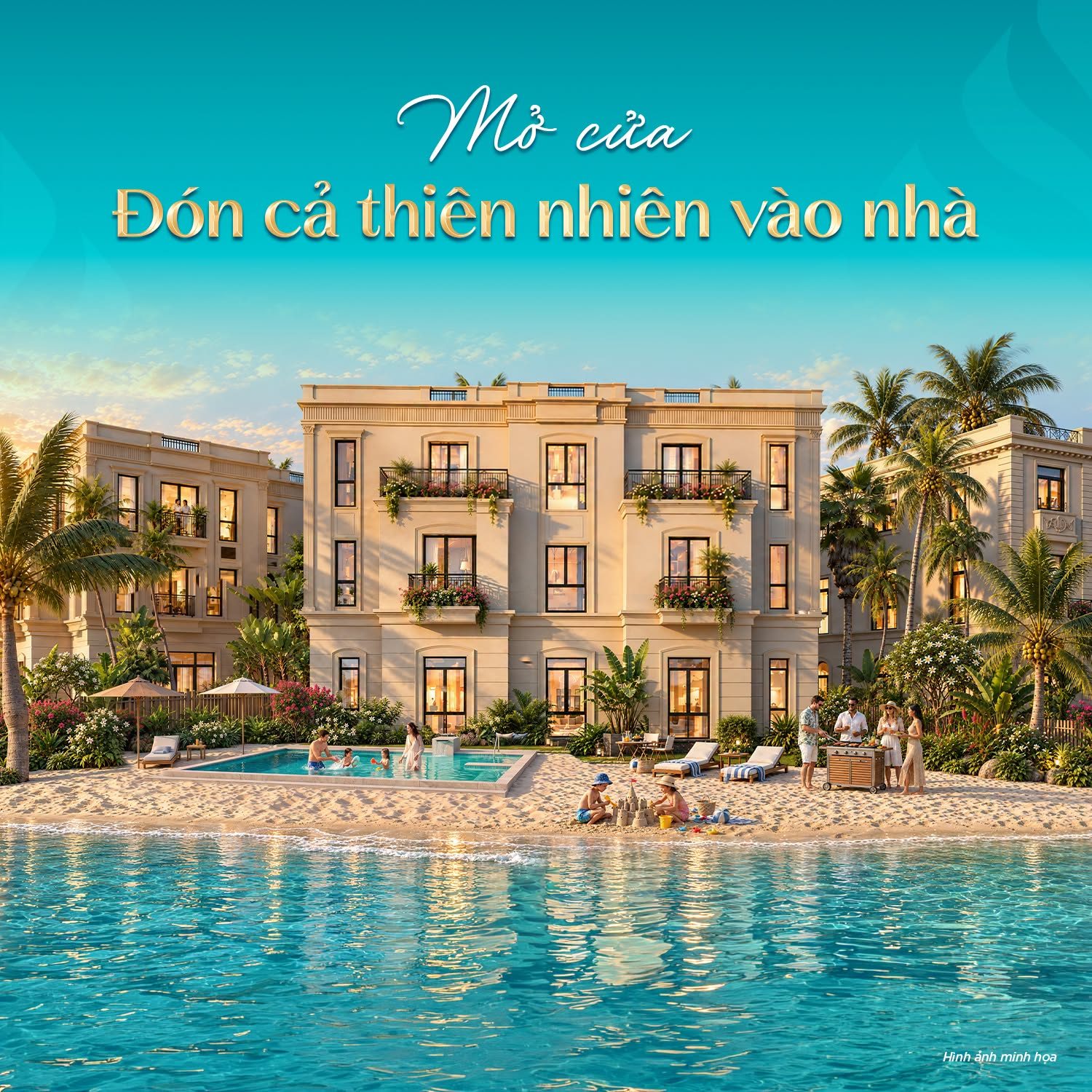 Mở cửa đón thiên nhiên vào nhà – Vinhomes Green Paradise