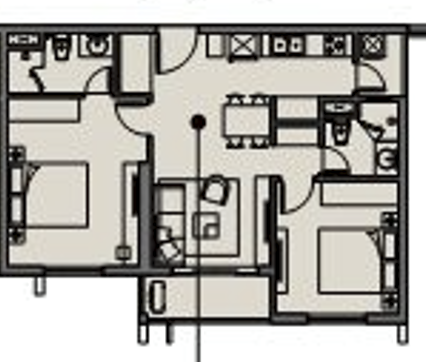 Layout căn 2pn-B4-70m2 Căn 2pn, 70m2 - Imperia Sensa Park