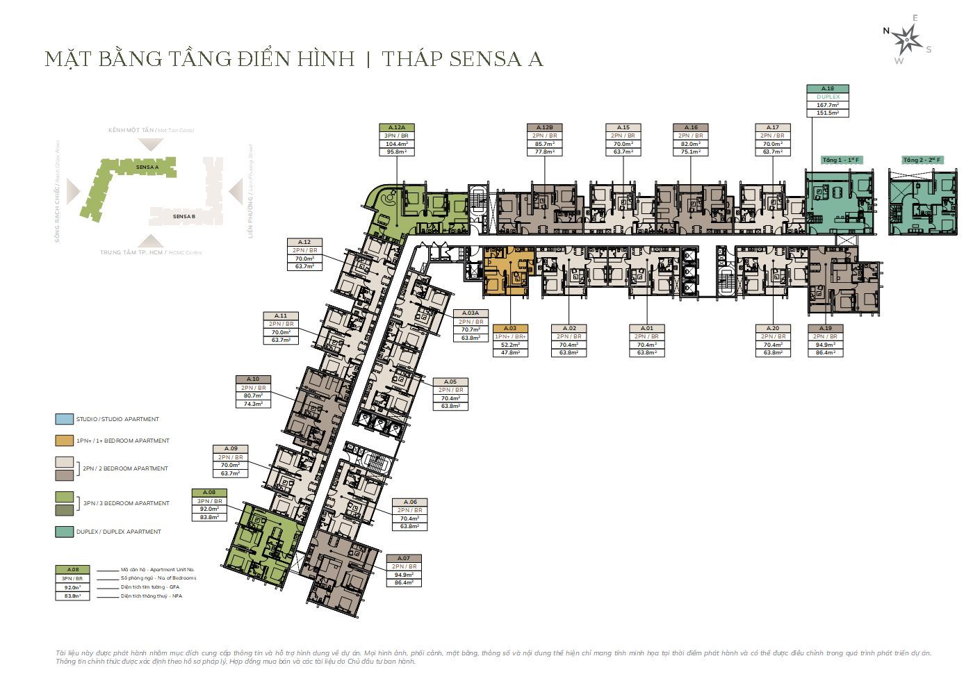 Mặt bằng tổng thể Tòa A - Imperia Sensa Park