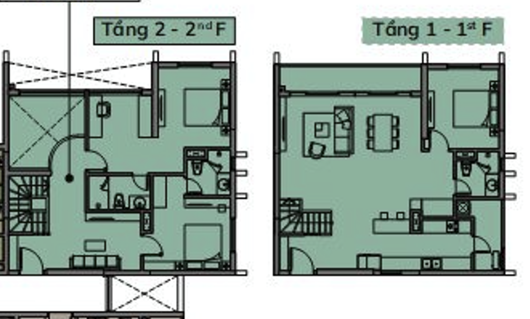 Layout căn Duplex-167m2 Căn Duplex,167m2 - Imperia Sensa Park
