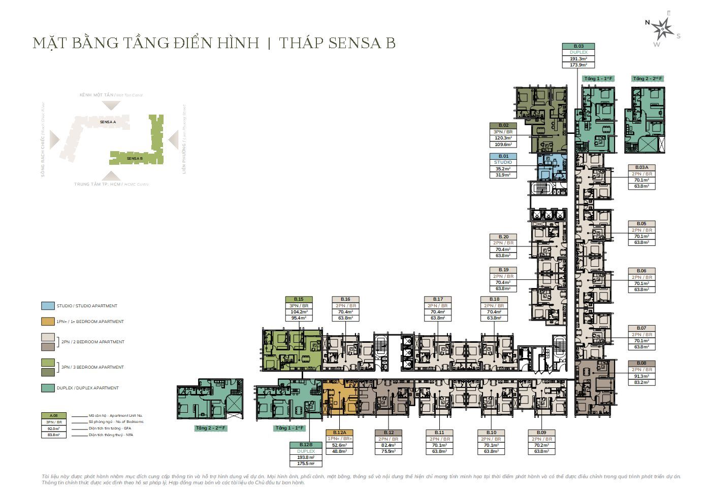 Mặt bằng tổng thể Tòa B - Imperia Sensa Park